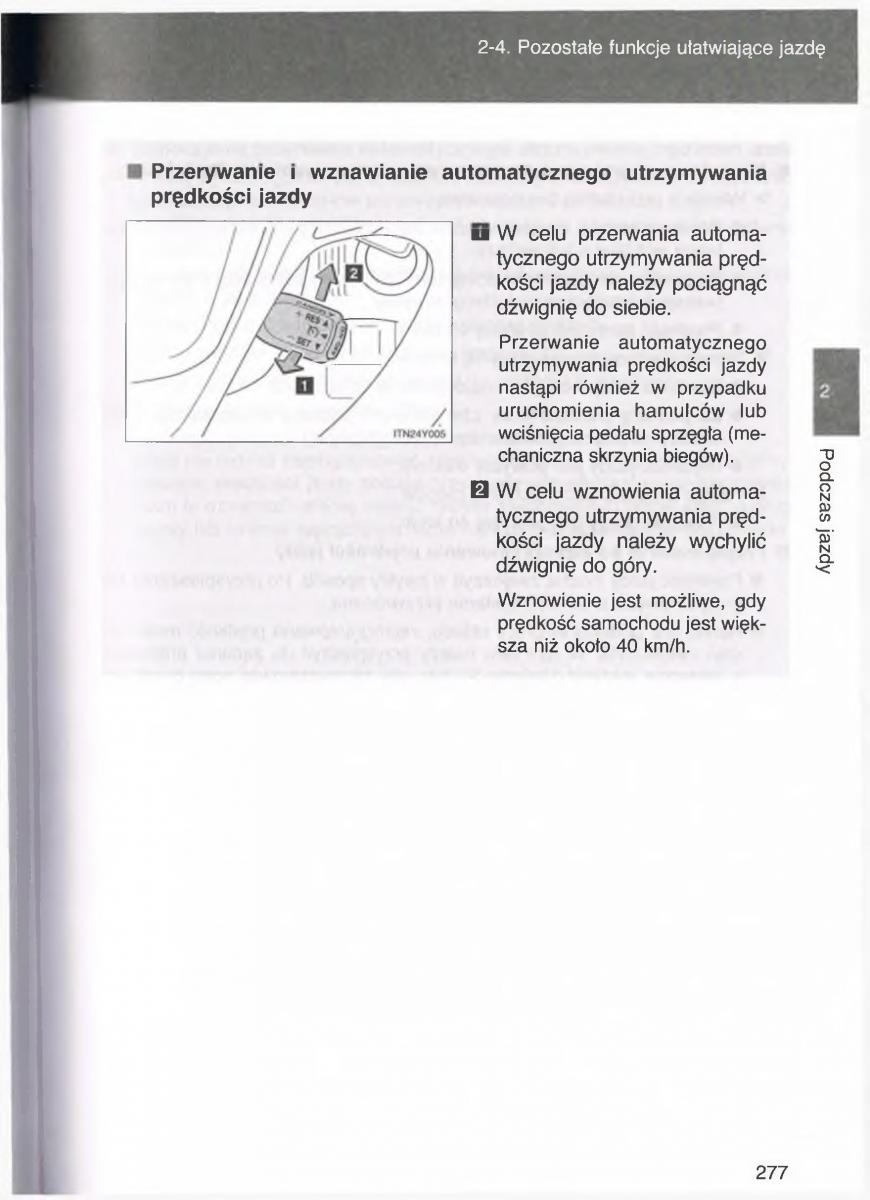 manual  Toyota Avensis III 3 instrukcja czesc1 / page 276