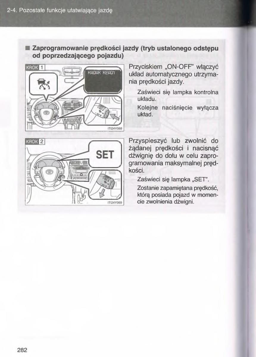 manual  Toyota Avensis III 3 instrukcja czesc1 / page 281