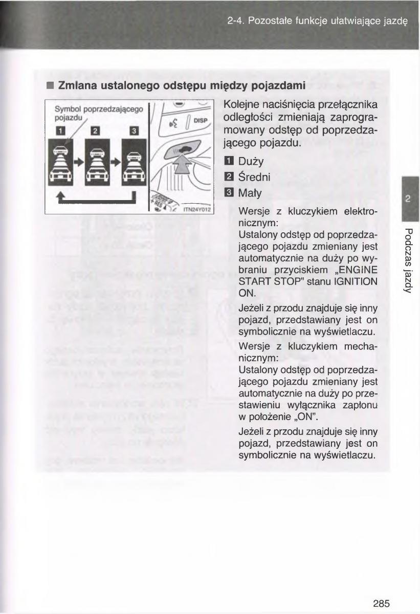 Toyota Avensis III 3 instrukcja obslugi czesc1 / page 284