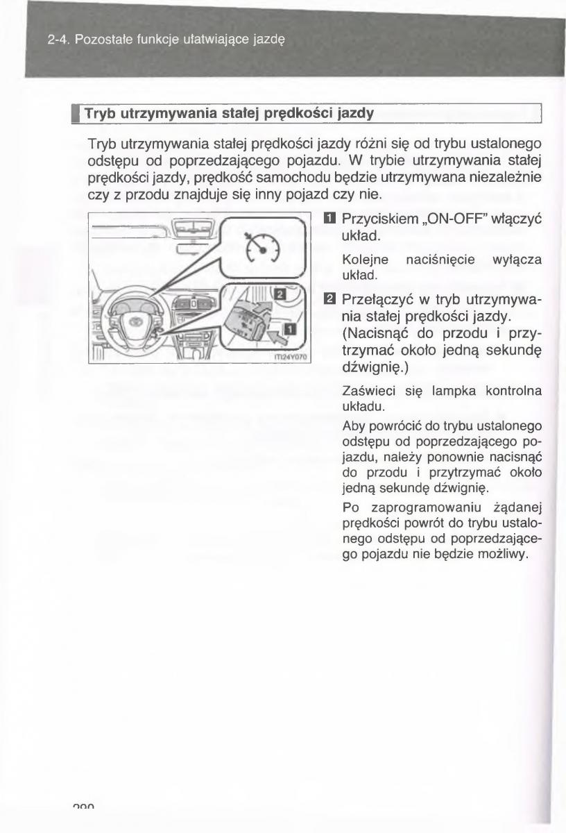 manual  Toyota Avensis III 3 instrukcja czesc1 / page 289