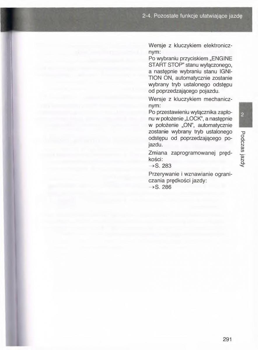 manual  Toyota Avensis III 3 instrukcja czesc1 / page 290