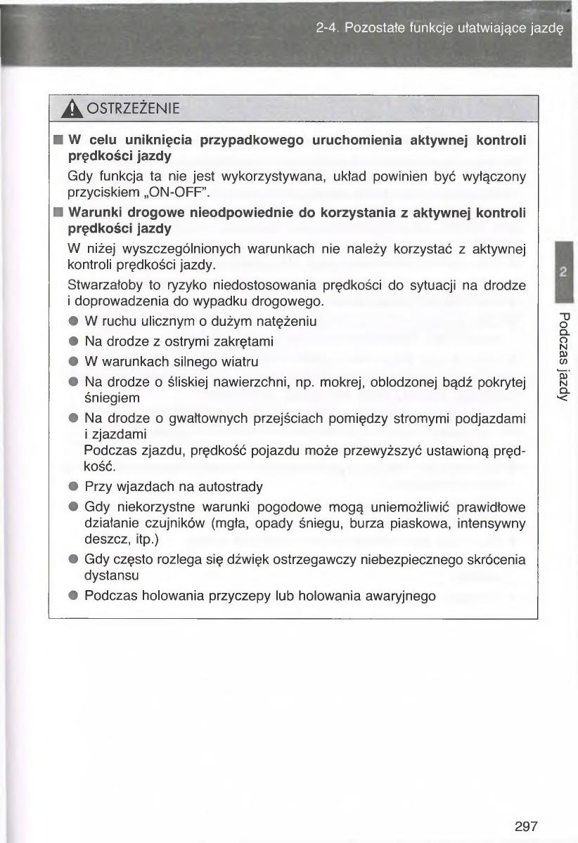 manual  Toyota Avensis III 3 instrukcja czesc1 / page 296