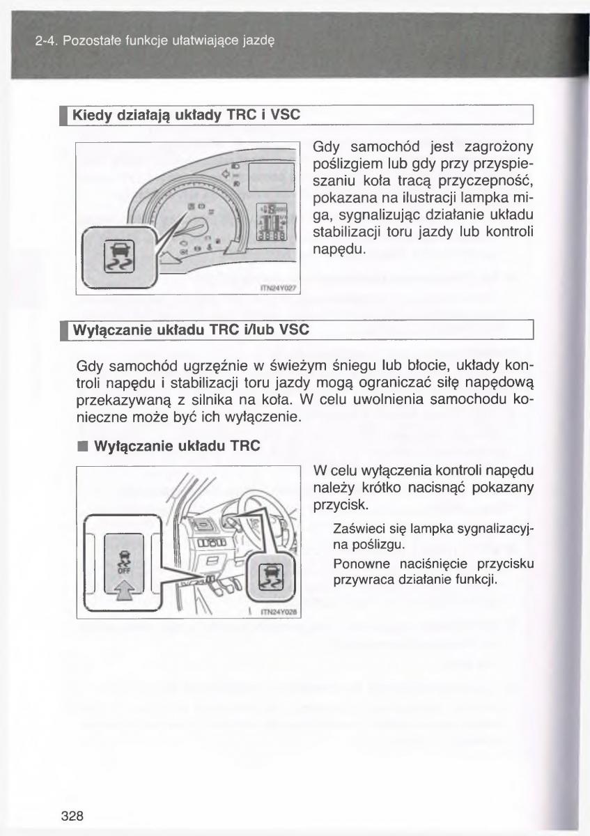 manual  Toyota Avensis III 3 instrukcja czesc1 / page 327