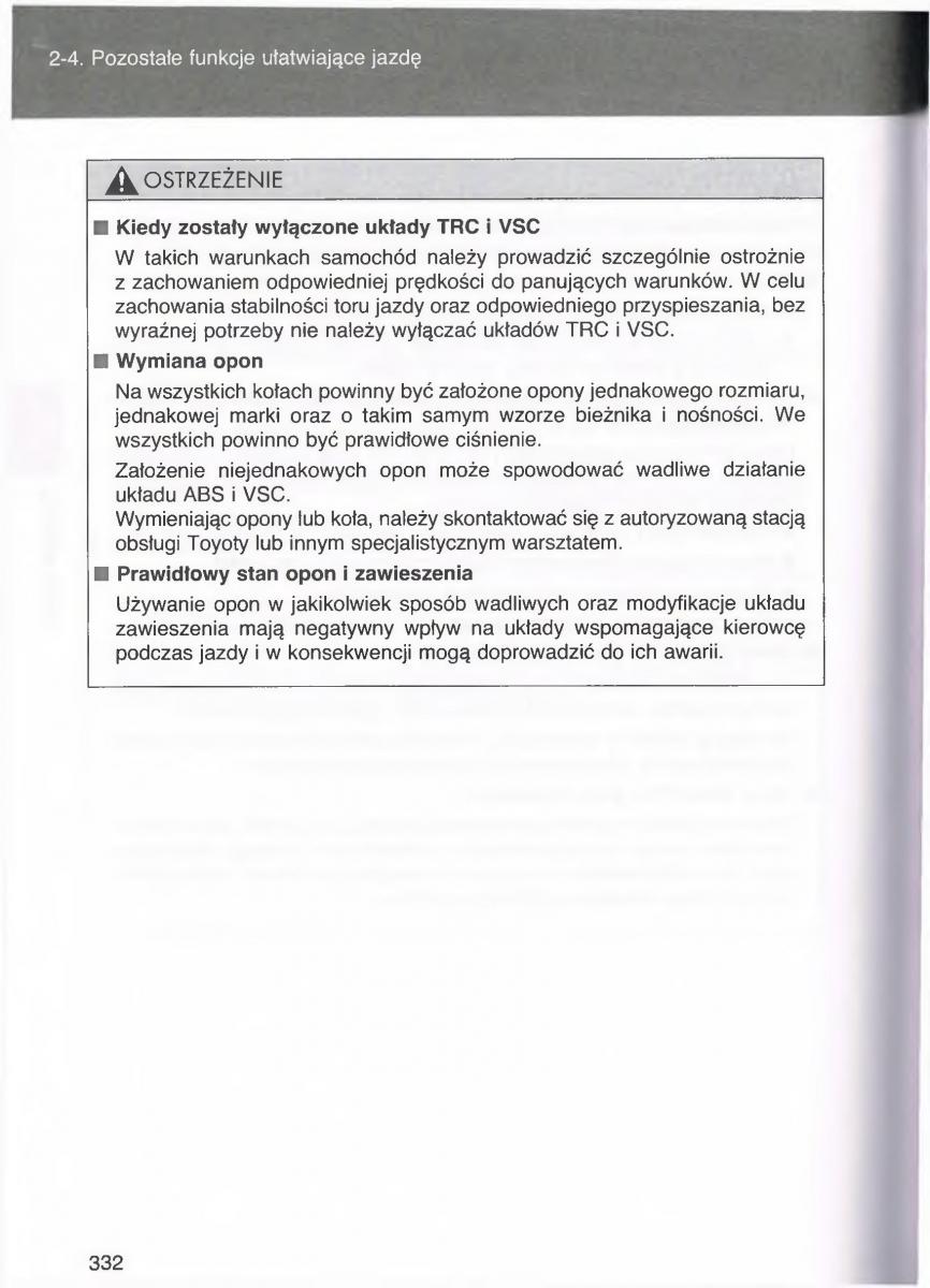 manual  Toyota Avensis III 3 instrukcja czesc1 / page 331