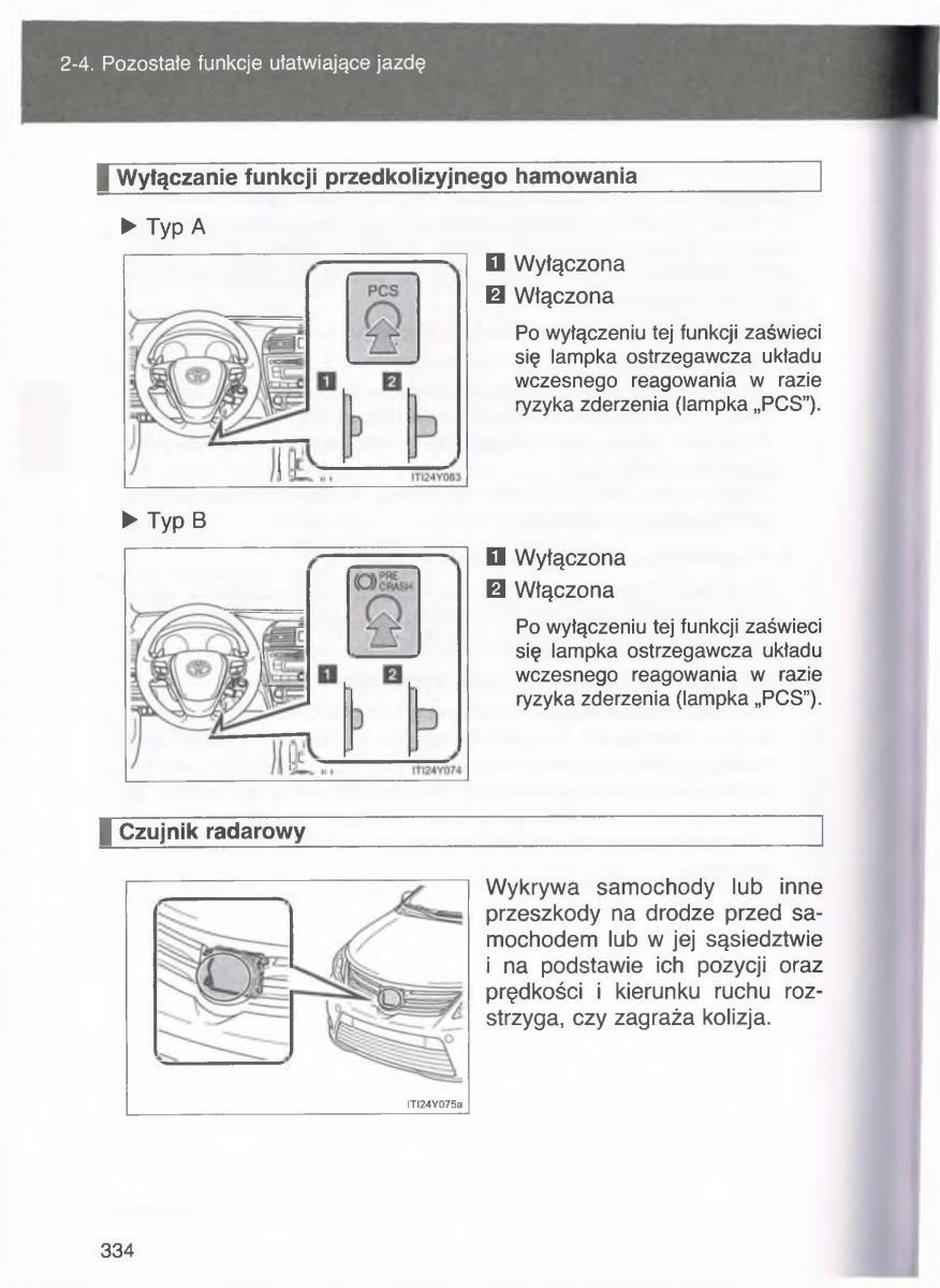 manual  Toyota Avensis III 3 instrukcja czesc1 / page 333