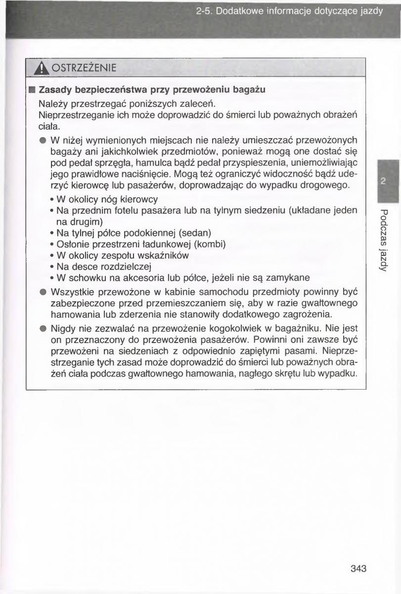 manual  Toyota Avensis III 3 instrukcja czesc1 / page 342