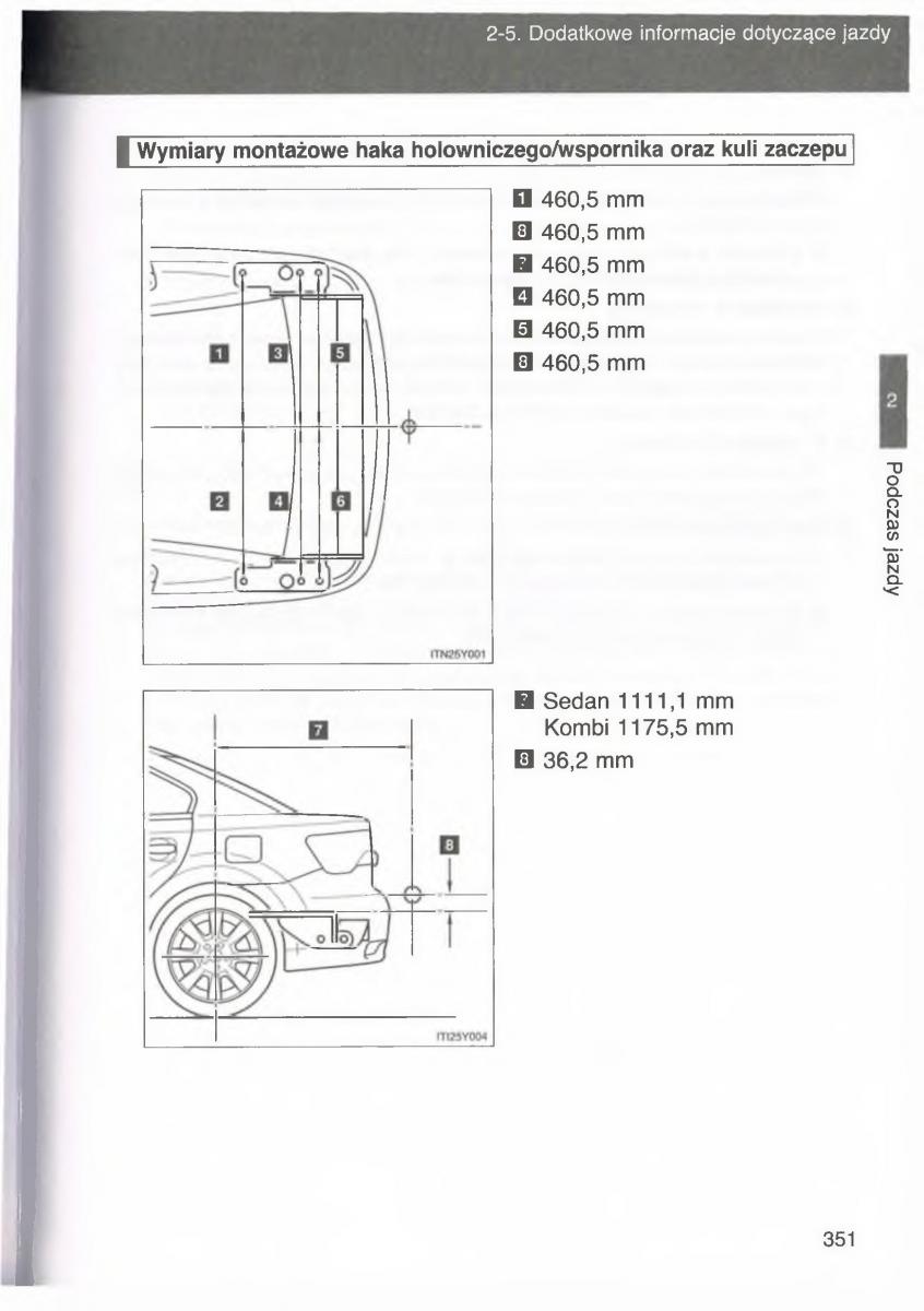 manual  Toyota Avensis III 3 instrukcja czesc1 / page 350