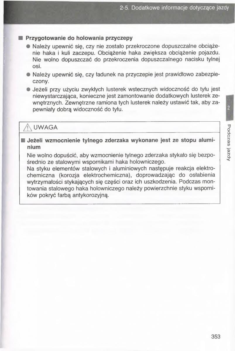 Toyota Avensis III 3 instrukcja obslugi czesc1 / page 352