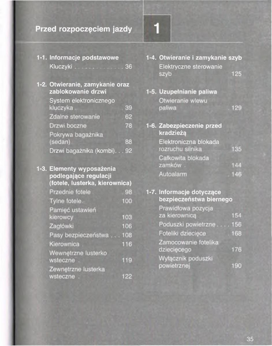 manual  Toyota Avensis III 3 instrukcja czesc1 / page 36