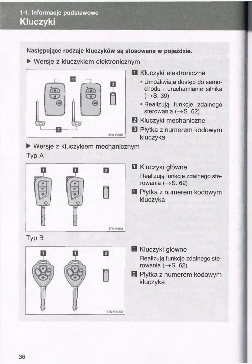 manual  Toyota Avensis III 3 instrukcja czesc1 / page 37