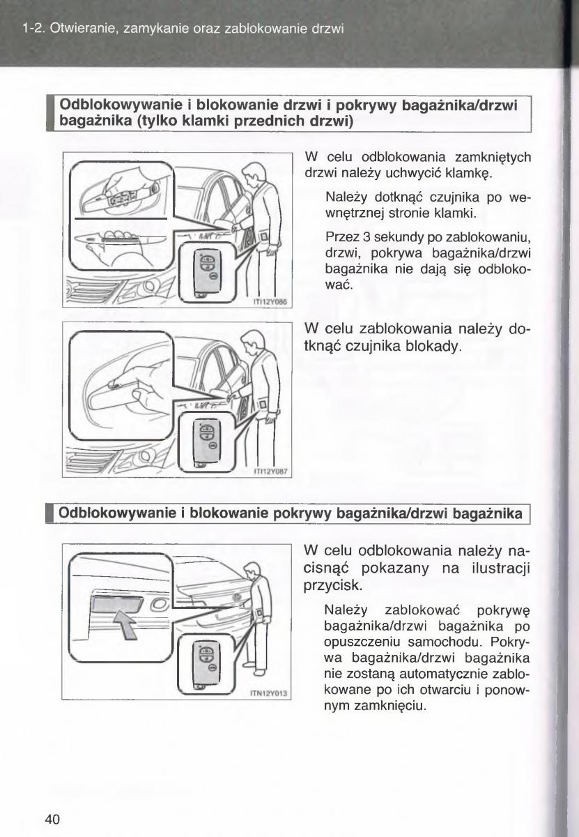 manual  Toyota Avensis III 3 instrukcja czesc1 / page 41