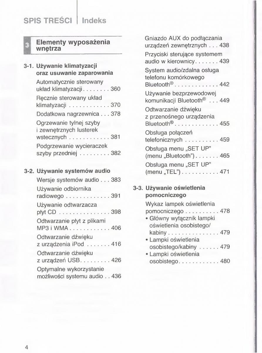 Toyota Avensis III 3 instrukcja obslugi czesc1 / page 5