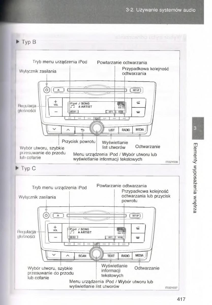 Toyota Avensis III 3 instrukcja obslugi czesc2 / page 62