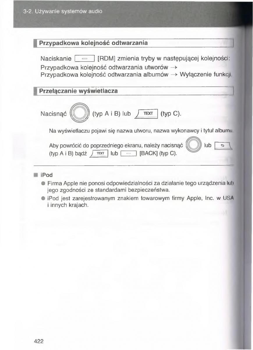 Toyota Avensis III 3 instrukcja obslugi czesc2 / page 67