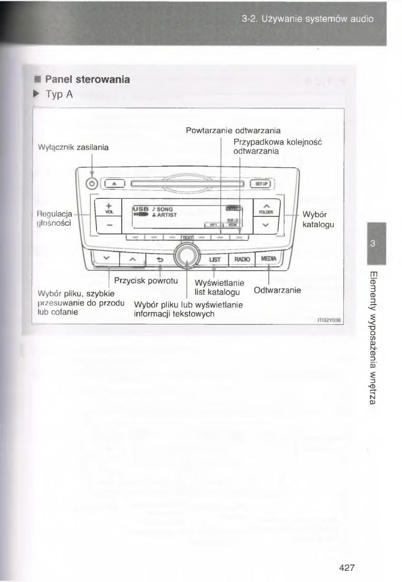 Toyota Avensis III 3 instrukcja obslugi czesc2 / page 72