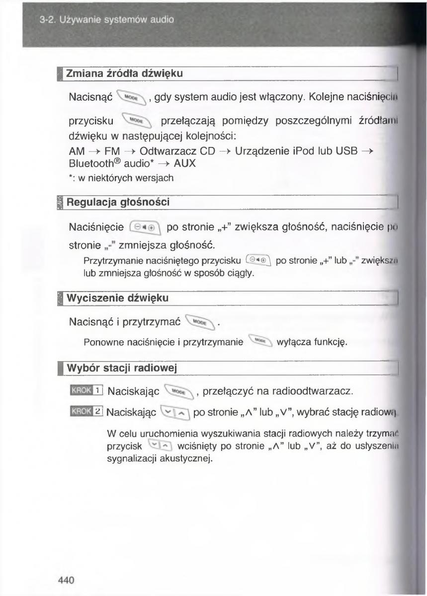 Toyota Avensis III 3 instrukcja obslugi czesc2 / page 85