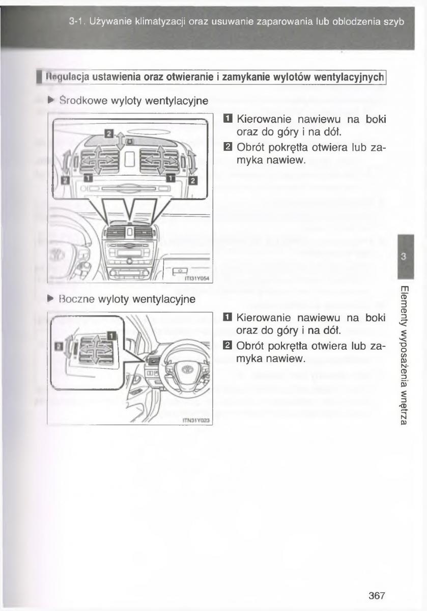 Toyota Avensis III 3 instrukcja obslugi czesc2 / page 12