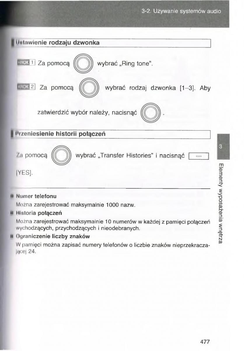 Toyota Avensis III 3 instrukcja obslugi czesc2 / page 122