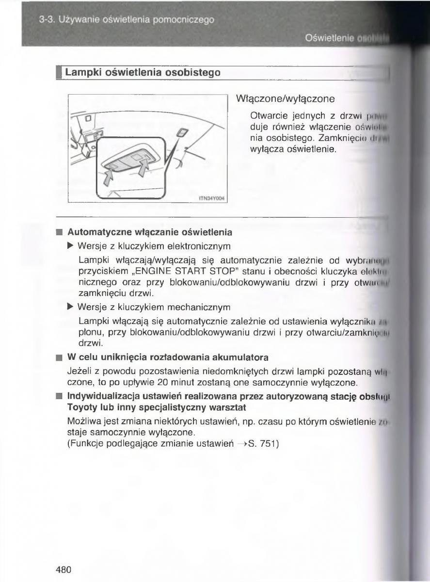 Toyota Avensis III 3 instrukcja obslugi czesc2 / page 125