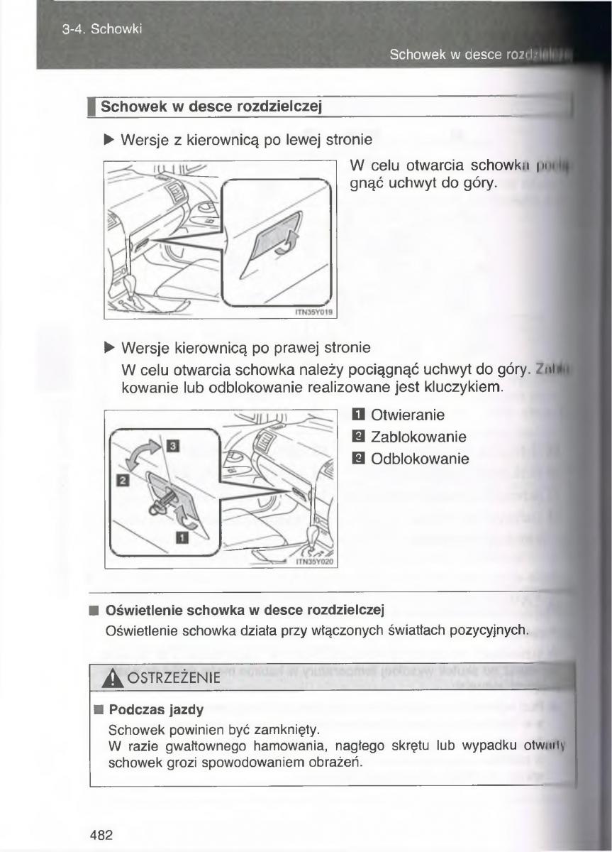 Toyota Avensis III 3 instrukcja obslugi czesc2 / page 127