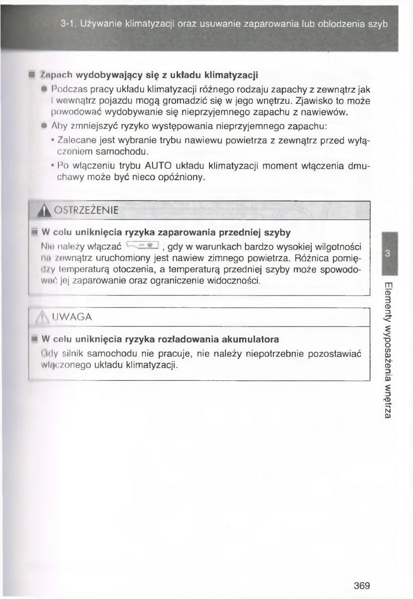 Toyota Avensis III 3 instrukcja obslugi czesc2 / page 14