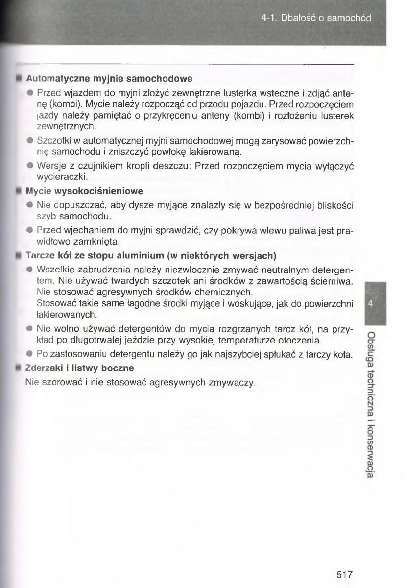 Toyota Avensis III 3 instrukcja obslugi czesc2 / page 162