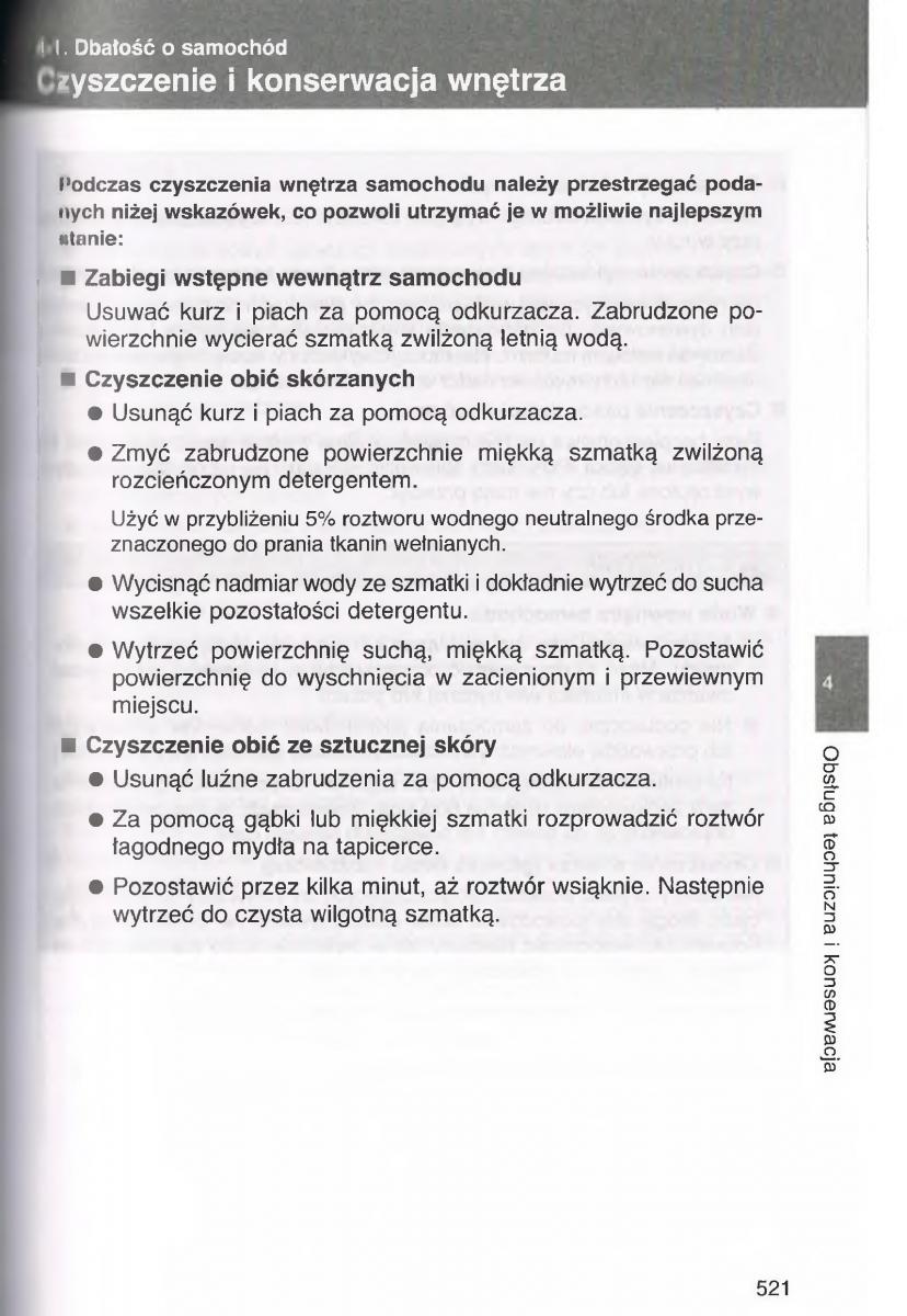 Toyota Avensis III 3 instrukcja obslugi czesc2 / page 166