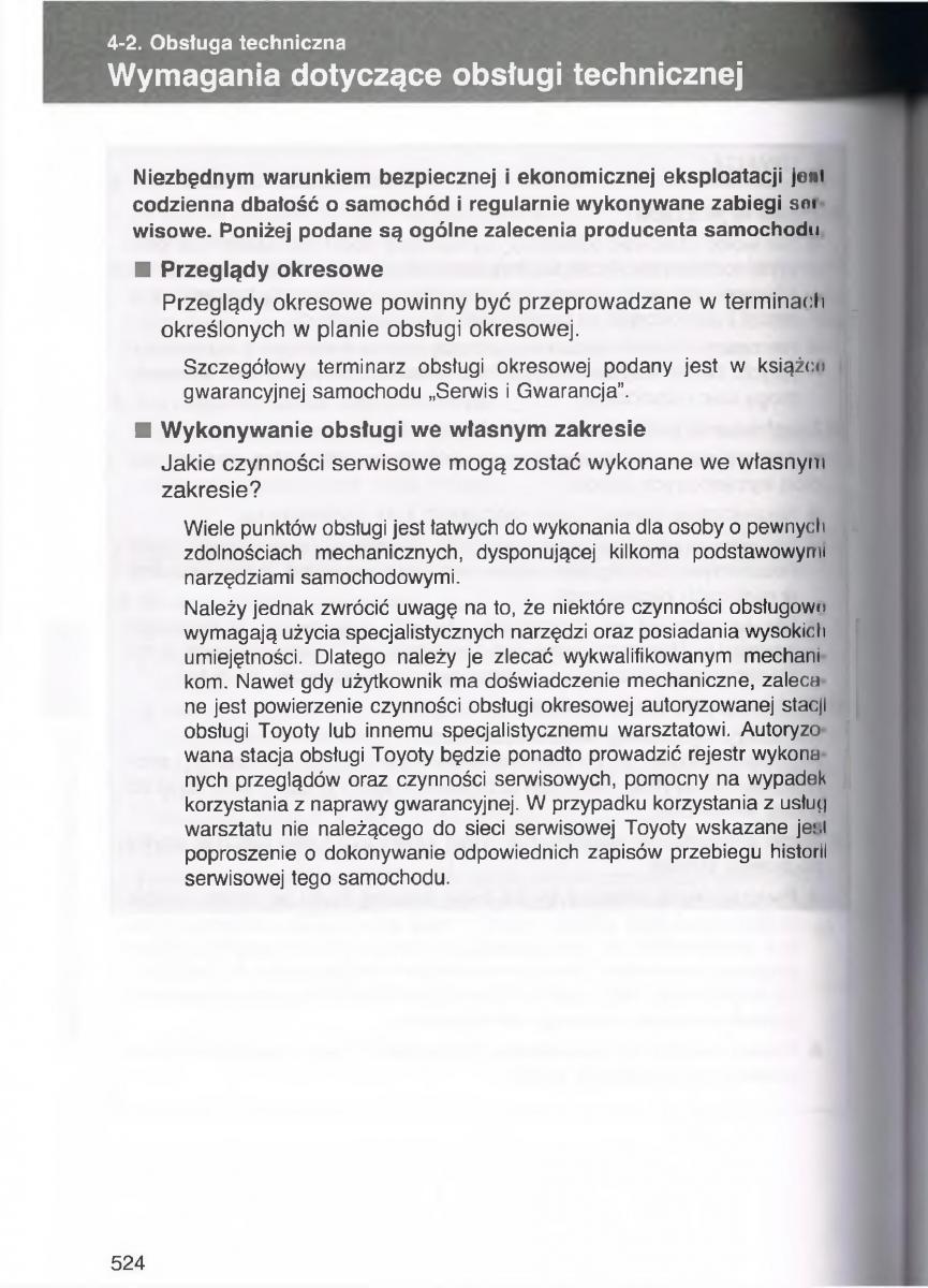 Toyota Avensis III 3 instrukcja obslugi czesc2 / page 169