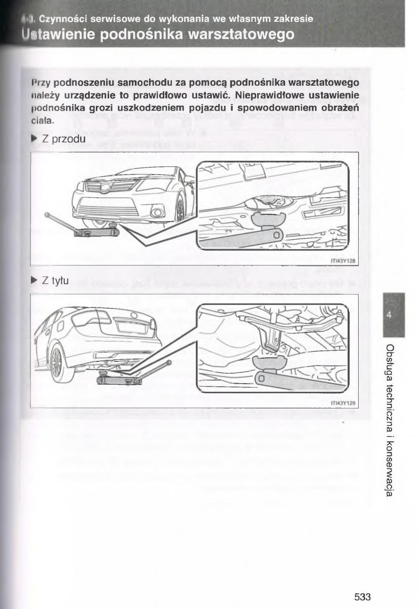 Toyota Avensis III 3 instrukcja obslugi czesc2 / page 178