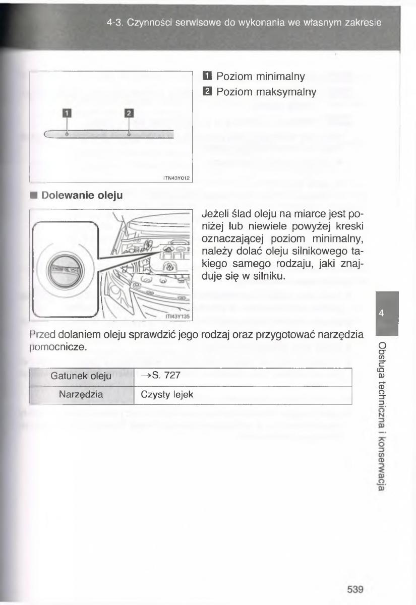 Toyota Avensis III 3 instrukcja obslugi czesc2 / page 184