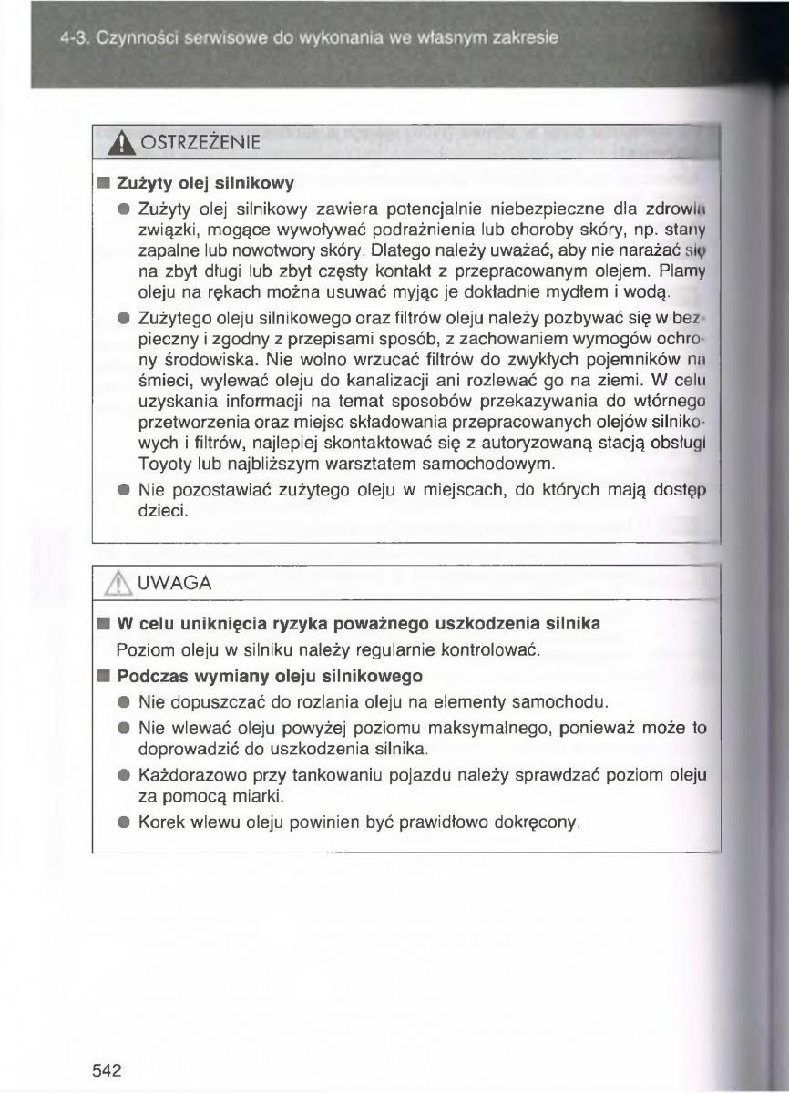 Toyota Avensis III 3 instrukcja obslugi czesc2 / page 187