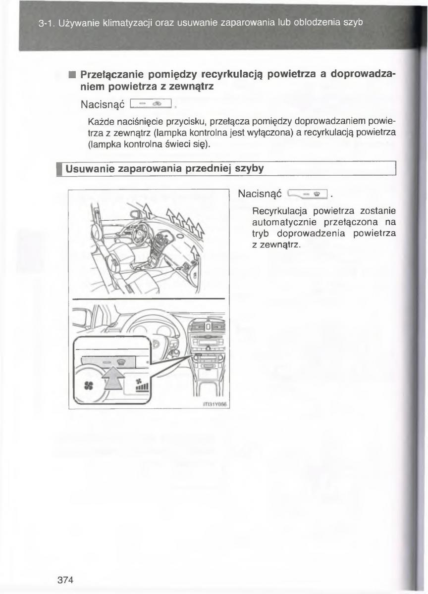 Toyota Avensis III 3 instrukcja obslugi czesc2 / page 19