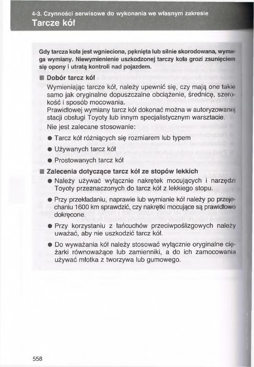 Toyota Avensis III 3 instrukcja obslugi czesc2 / page 203