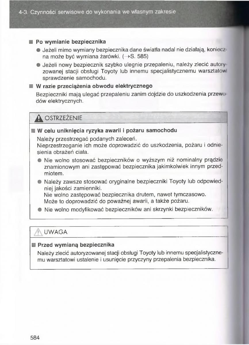 Toyota Avensis III 3 instrukcja obslugi czesc2 / page 229