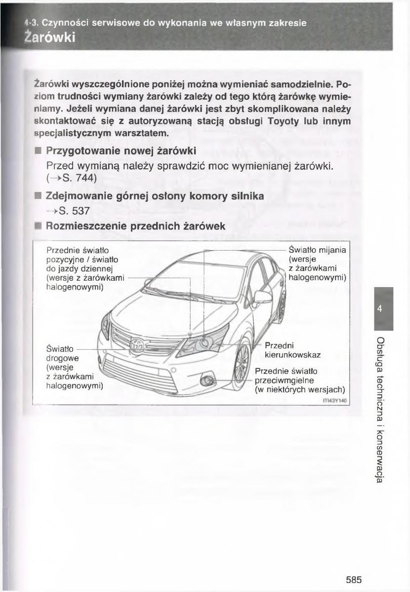 Toyota Avensis III 3 instrukcja obslugi czesc2 / page 230