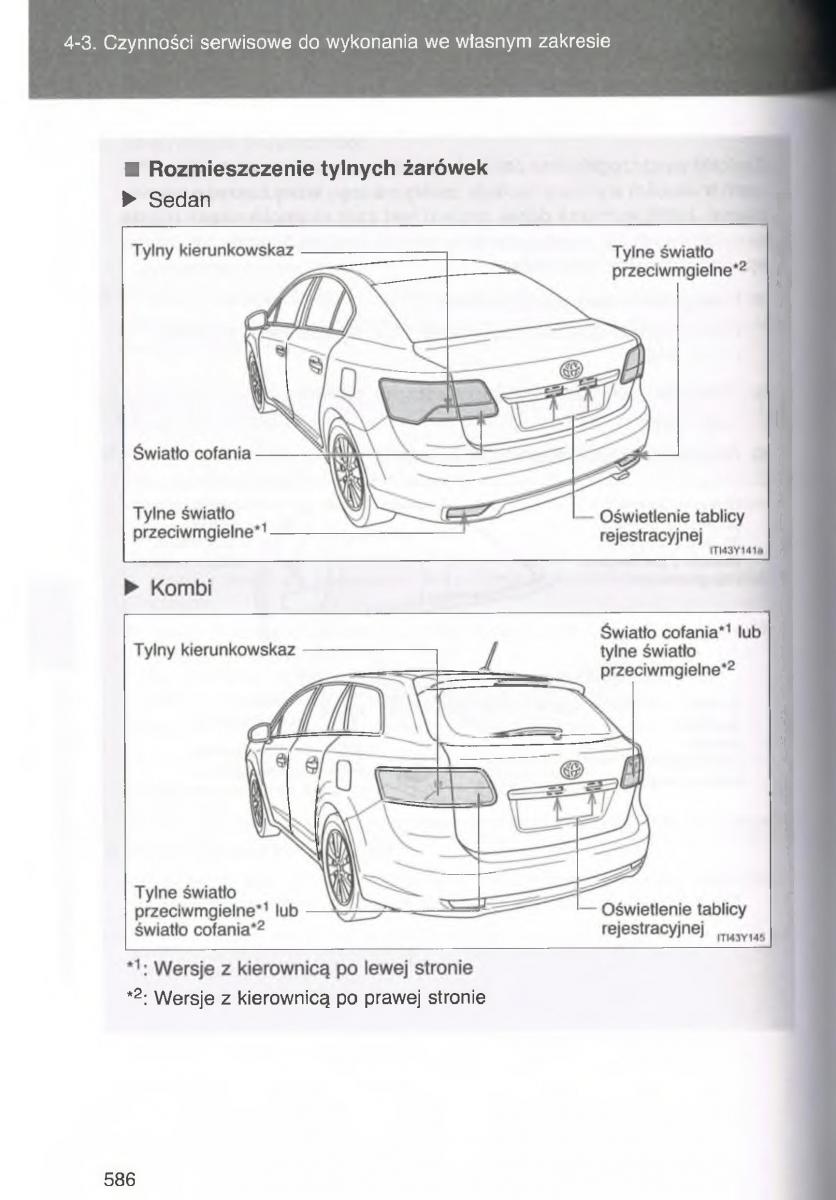 Toyota Avensis III 3 instrukcja obslugi czesc2 / page 231