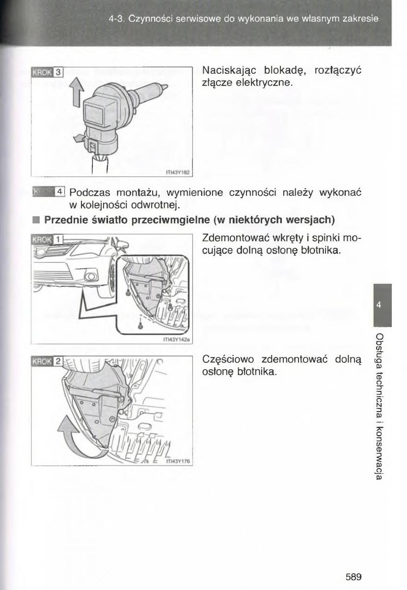 Toyota Avensis III 3 instrukcja obslugi czesc2 / page 234