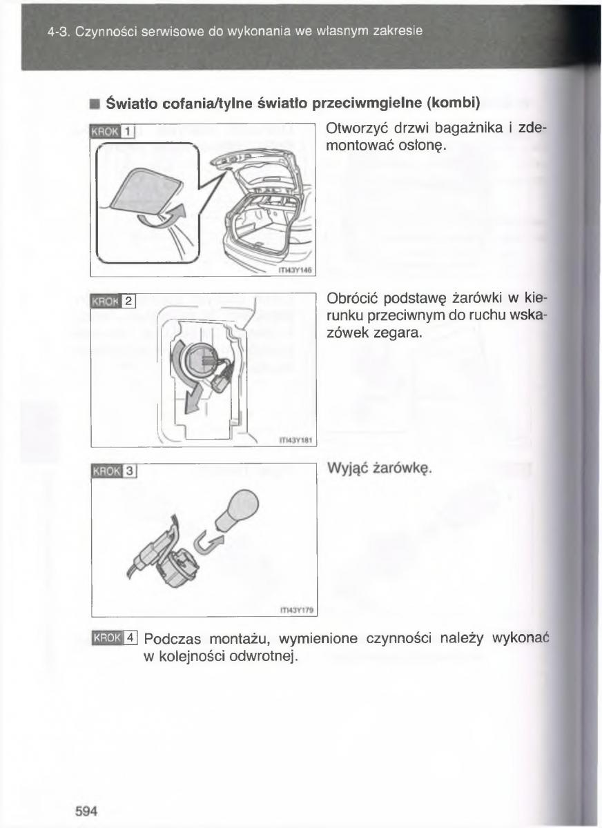 Toyota Avensis III 3 instrukcja obslugi czesc2 / page 239