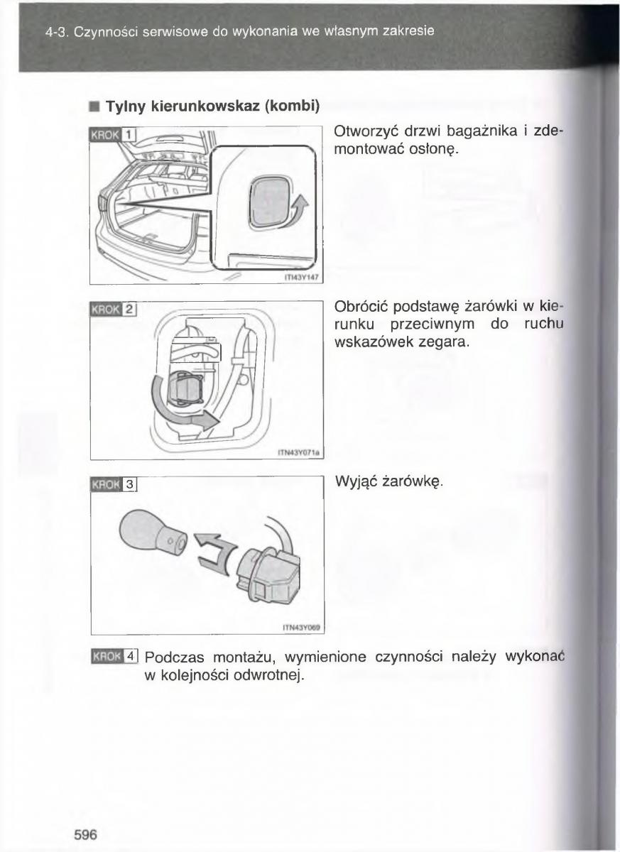 Toyota Avensis III 3 instrukcja obslugi czesc2 / page 241