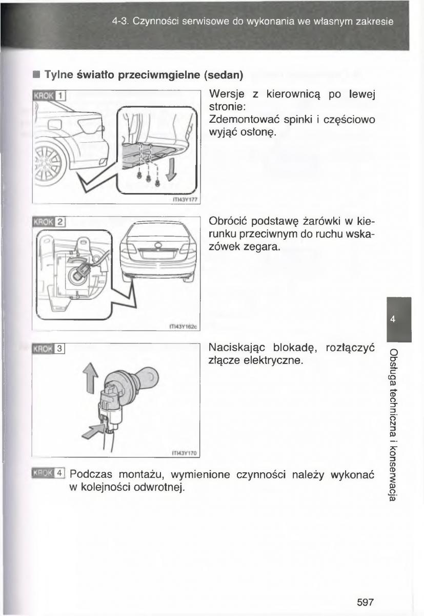 Toyota Avensis III 3 instrukcja obslugi czesc2 / page 242