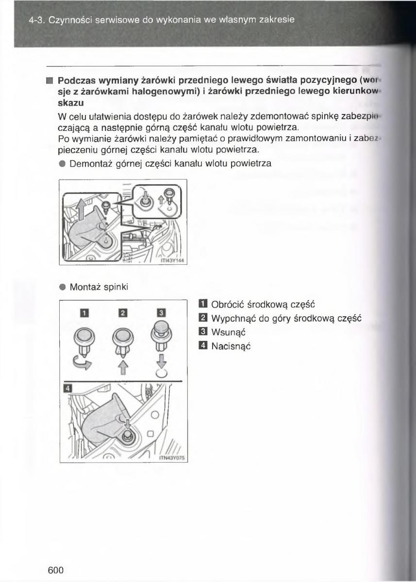 Toyota Avensis III 3 instrukcja obslugi czesc2 / page 245