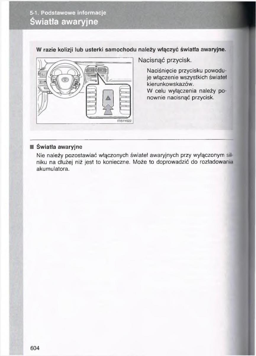 Toyota Avensis III 3 instrukcja obslugi czesc2 / page 249