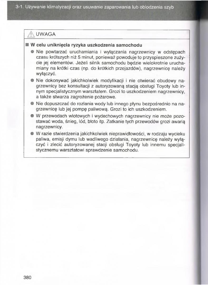 Toyota Avensis III 3 instrukcja obslugi czesc2 / page 25