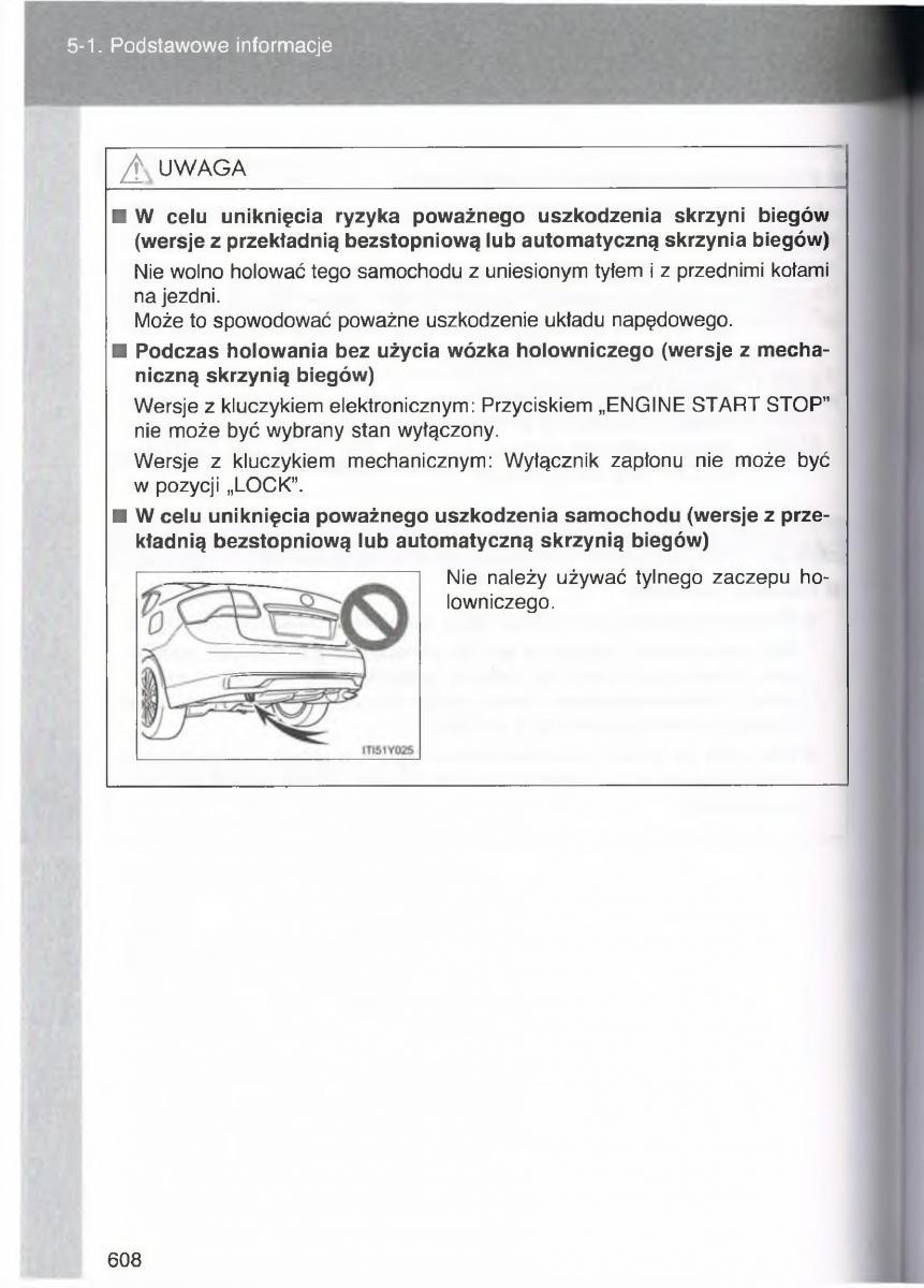 Toyota Avensis III 3 instrukcja obslugi czesc2 / page 253