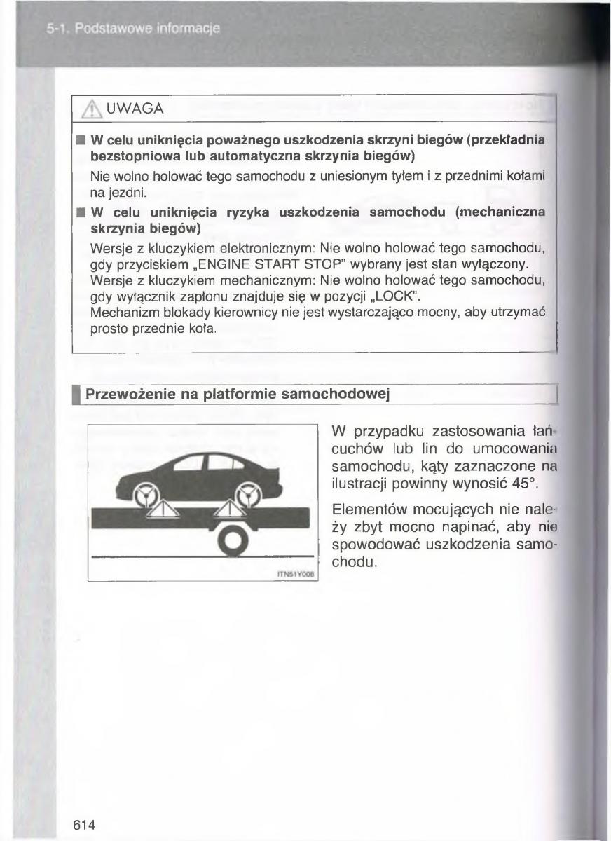 Toyota Avensis III 3 instrukcja obslugi czesc2 / page 259