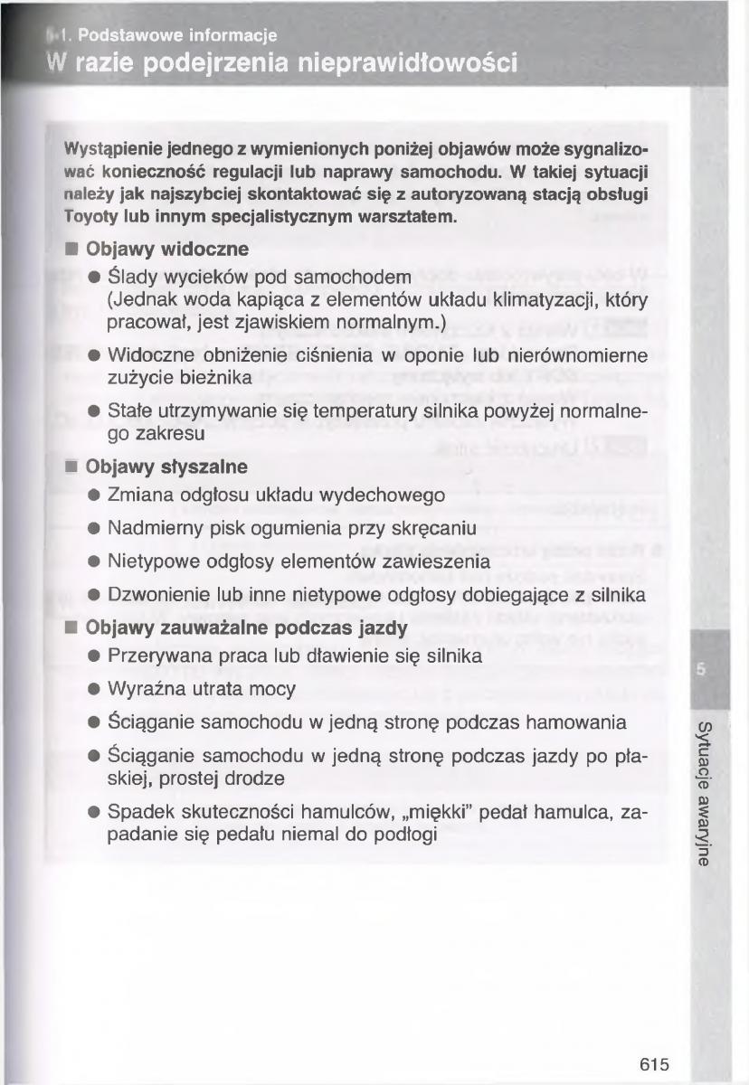 Toyota Avensis III 3 instrukcja obslugi czesc2 / page 260