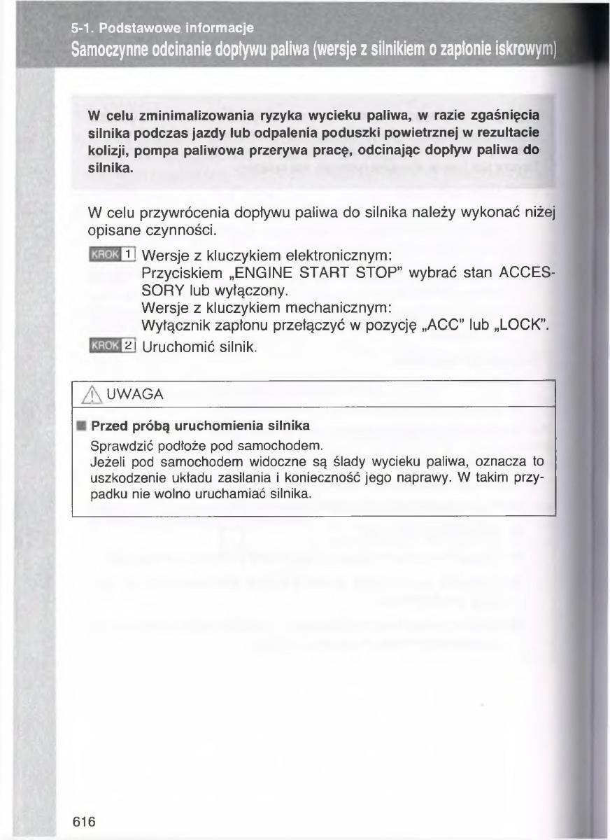 Toyota Avensis III 3 instrukcja obslugi czesc2 / page 261