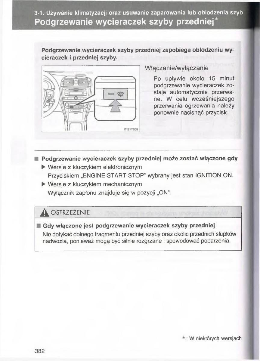 Toyota Avensis III 3 instrukcja obslugi czesc2 / page 27