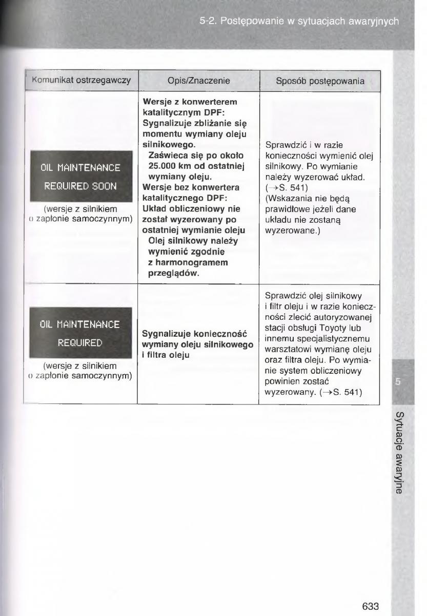 Toyota Avensis III 3 instrukcja obslugi czesc2 / page 278