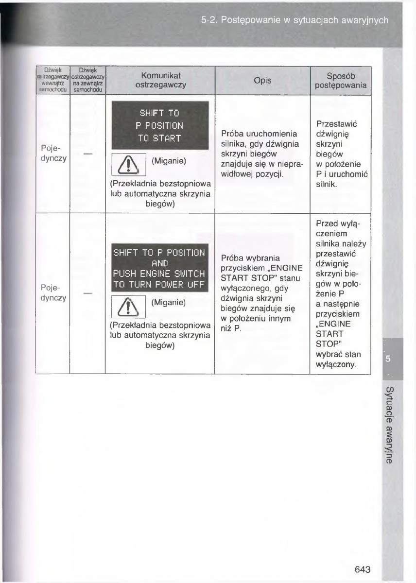 Toyota Avensis III 3 instrukcja obslugi czesc2 / page 288